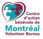 Logo Centre d'action bénévole de Montréal : Volunteer Bureau.